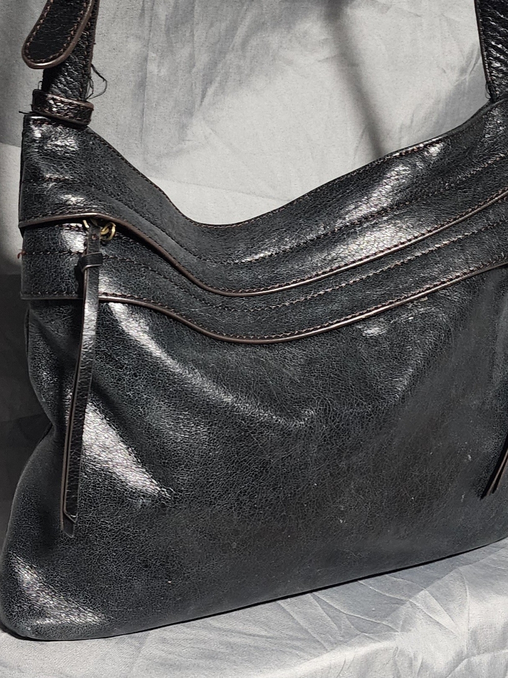HOBO Black Soft Leather Crossbody Bag Purse